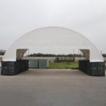 Engineer Certified 60 x 40ft Container Shelter (18 x 12m) with Half Cover both ends - Image 4