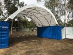 20 x 40ft Container Shelter (6 x 12m) with Back Wall - Image 4